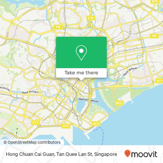 Hong Chuan Cai Guan, Tan Quee Lan St map