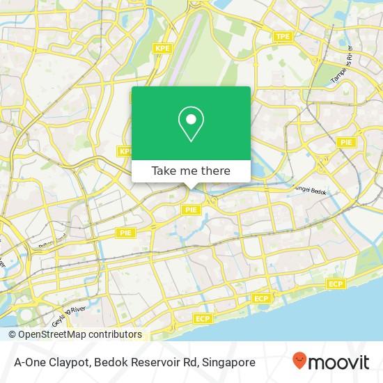 A-One Claypot, Bedok Reservoir Rd map