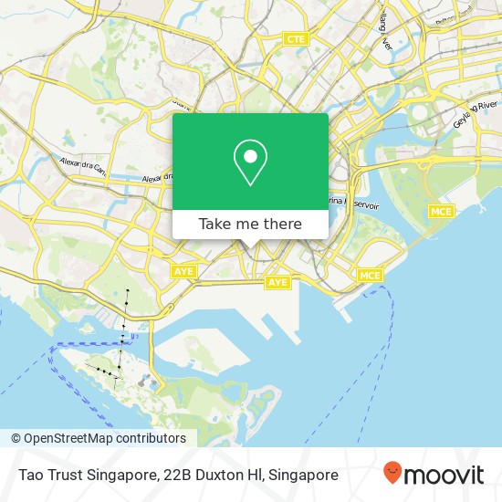 Tao Trust Singapore, 22B Duxton Hl map