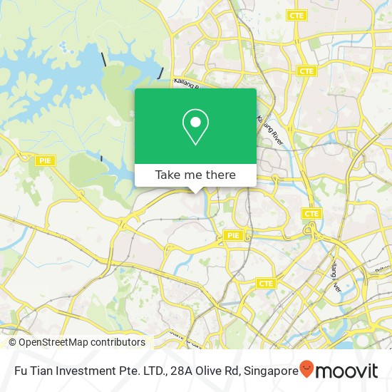 Fu Tian Investment Pte. LTD., 28A Olive Rd map