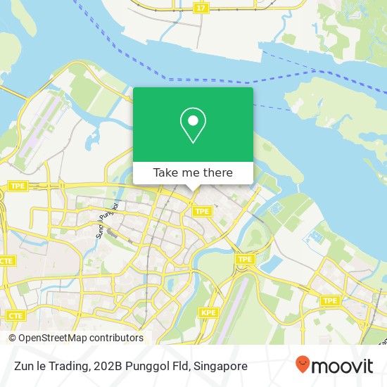 Zun le Trading, 202B Punggol Fld地图