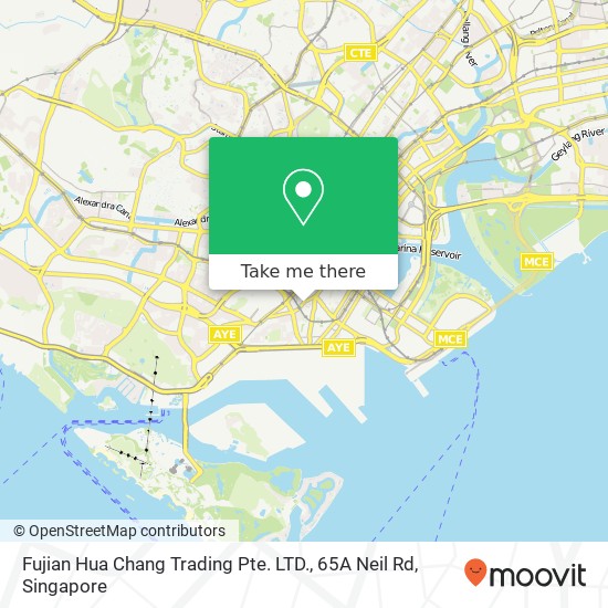 Fujian Hua Chang Trading Pte. LTD., 65A Neil Rd地图