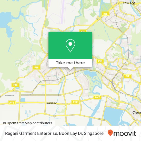 Regani Garment Enterprise, Boon Lay Dr map