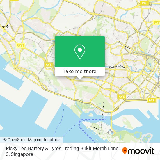 Ricky Teo Battery & Tyres Trading Bukit Merah Lane 3地图