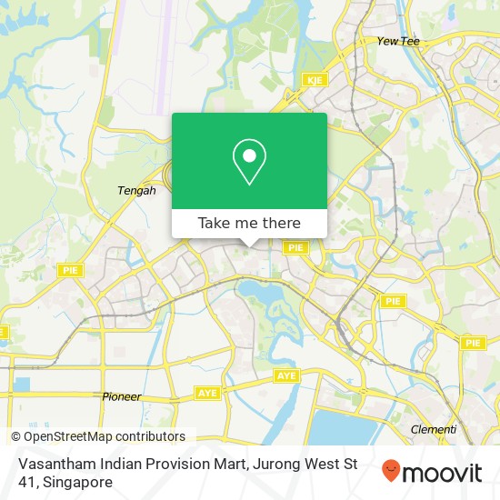 Vasantham Indian Provision Mart, Jurong West St 41地图