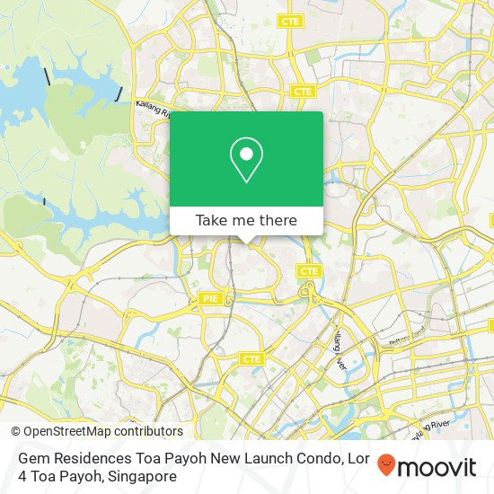 Gem Residences Toa Payoh New Launch Condo, Lor 4 Toa Payoh map