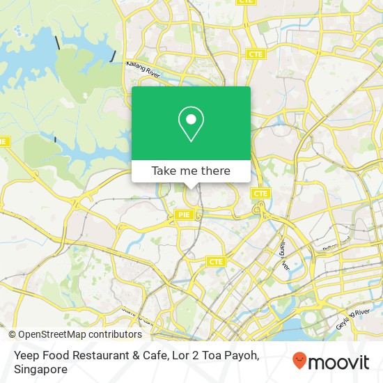 Yeep Food Restaurant & Cafe, Lor 2 Toa Payoh map