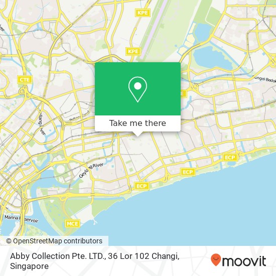 Abby Collection Pte. LTD., 36 Lor 102 Changi map