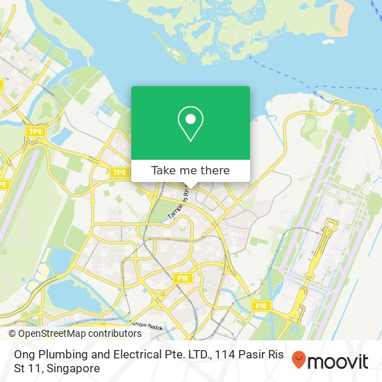 Ong Plumbing and Electrical Pte. LTD., 114 Pasir Ris St 11 map