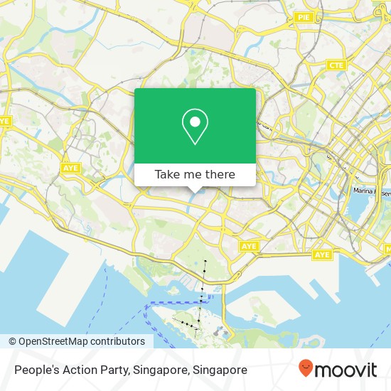 People's Action Party, Singapore map