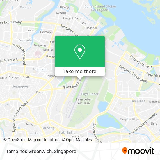 Tampines Greenwich map