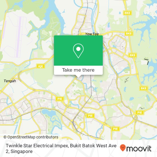 Twinkle Star Electrical Impex, Bukit Batok West Ave 2 map