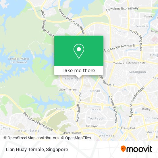 Lian Huay Temple map