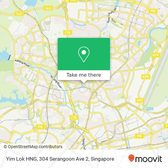 Yim Lok HNG, 304 Serangoon Ave 2 map