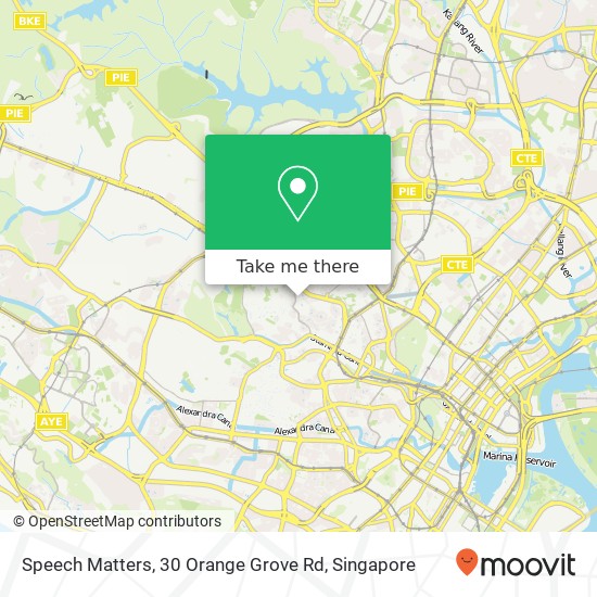 Speech Matters, 30 Orange Grove Rd map