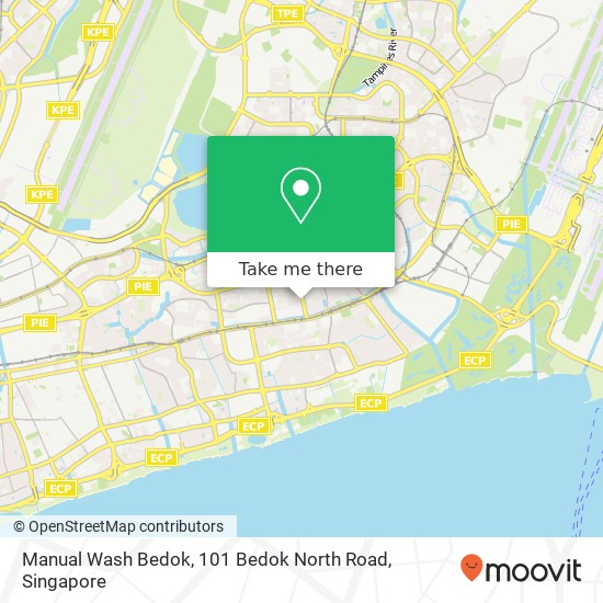 Manual Wash Bedok, 101 Bedok North Road地图