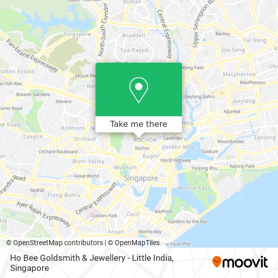 Ho Bee Goldsmith & Jewellery - Little India map