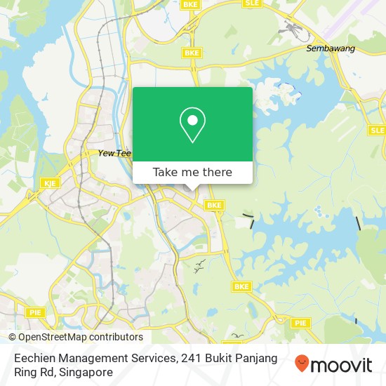 Eechien Management Services, 241 Bukit Panjang Ring Rd地图