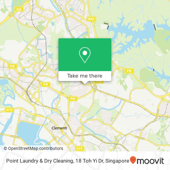 Point Laundry & Dry Cleaning, 18 Toh Yi Dr地图