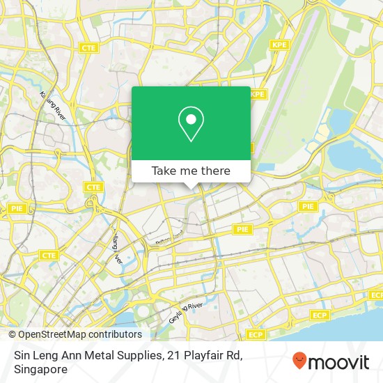 Sin Leng Ann Metal Supplies, 21 Playfair Rd地图