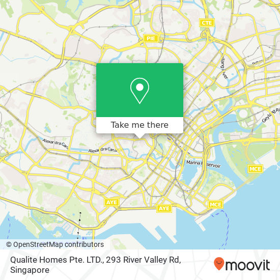 Qualite Homes Pte. LTD., 293 River Valley Rd地图