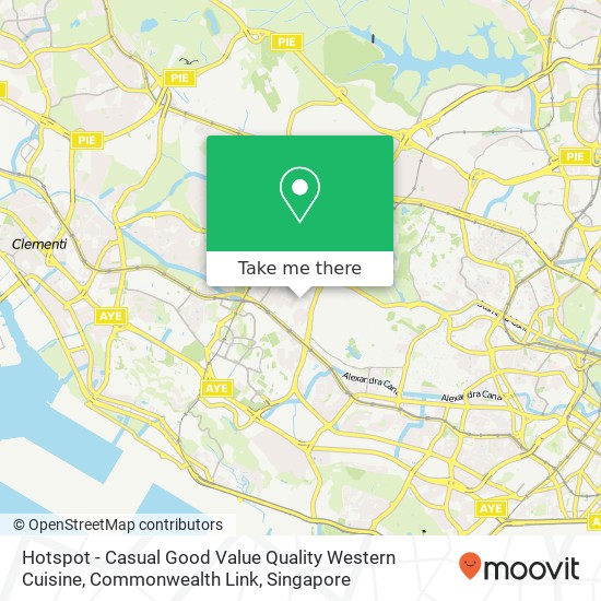 Hotspot - Casual Good Value Quality Western Cuisine, Commonwealth Link map