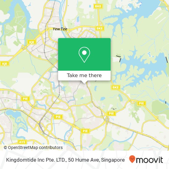 Kingdomtide Inc Pte. LTD., 50 Hume Ave地图