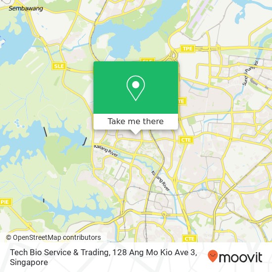 Tech Bio Service & Trading, 128 Ang Mo Kio Ave 3 map