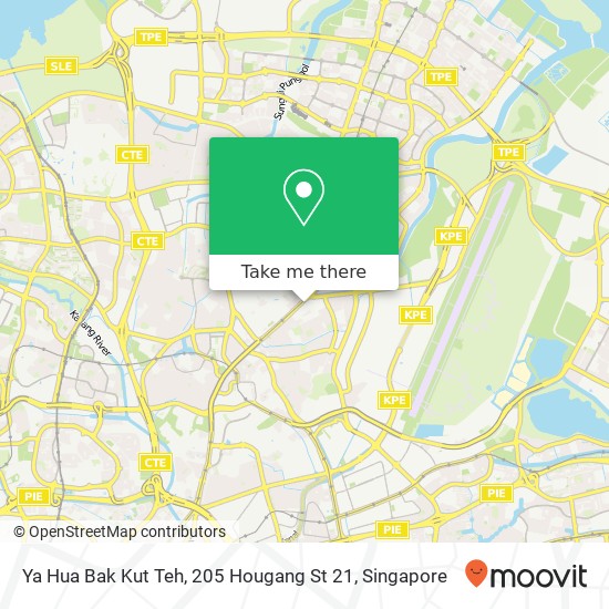 Ya Hua Bak Kut Teh, 205 Hougang St 21 map