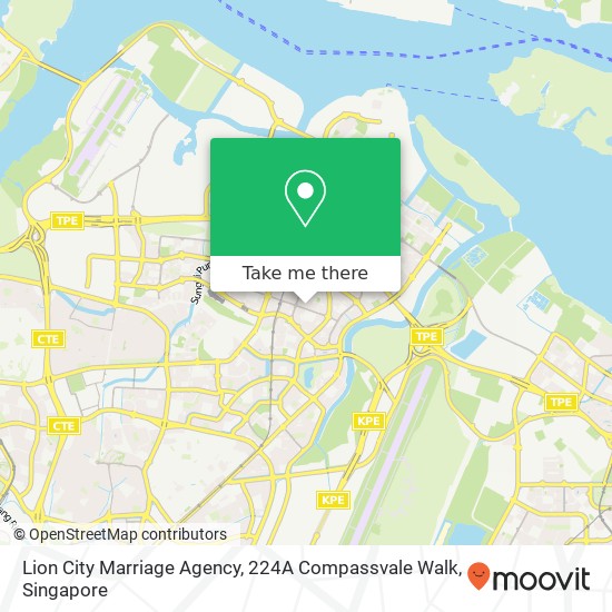 Lion City Marriage Agency, 224A Compassvale Walk地图