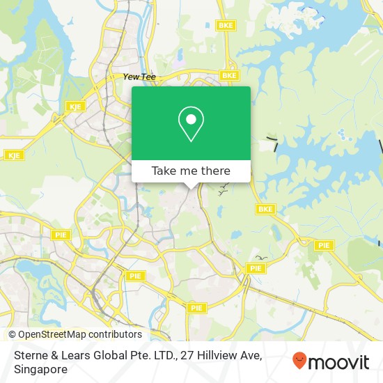 Sterne & Lears Global Pte. LTD., 27 Hillview Ave地图