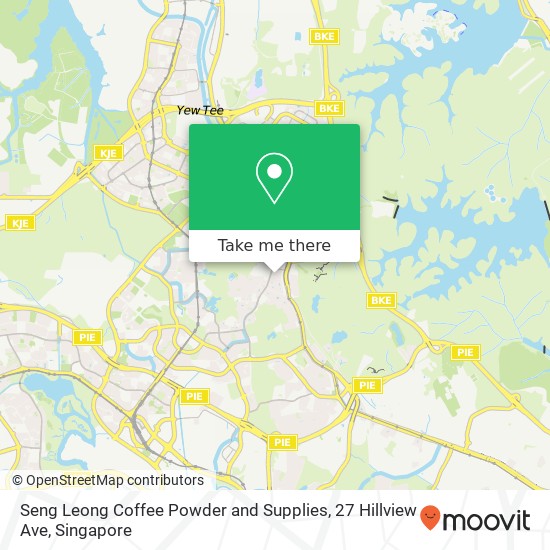 Seng Leong Coffee Powder and Supplies, 27 Hillview Ave地图