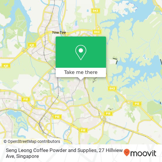 Seng Leong Coffee Powder and Supplies, 27 Hillview Ave map