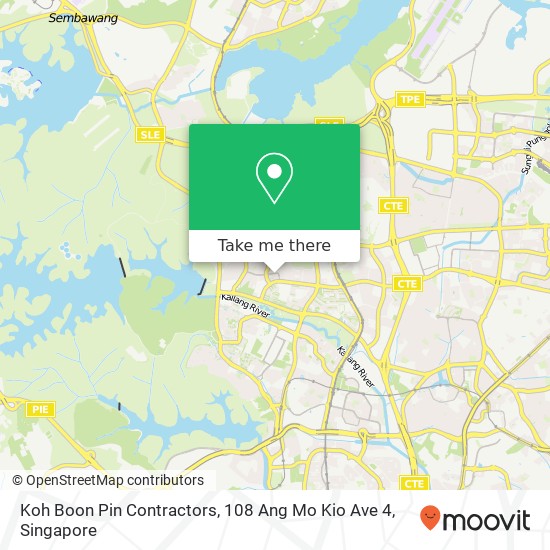 Koh Boon Pin Contractors, 108 Ang Mo Kio Ave 4地图