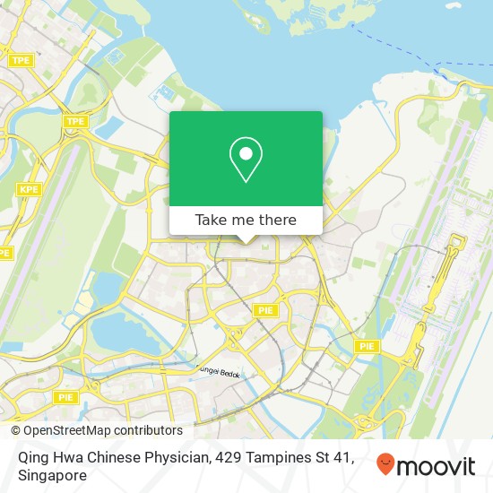 Qing Hwa Chinese Physician, 429 Tampines St 41地图