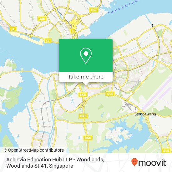 Achievia Education Hub LLP - Woodlands, Woodlands St 41 map