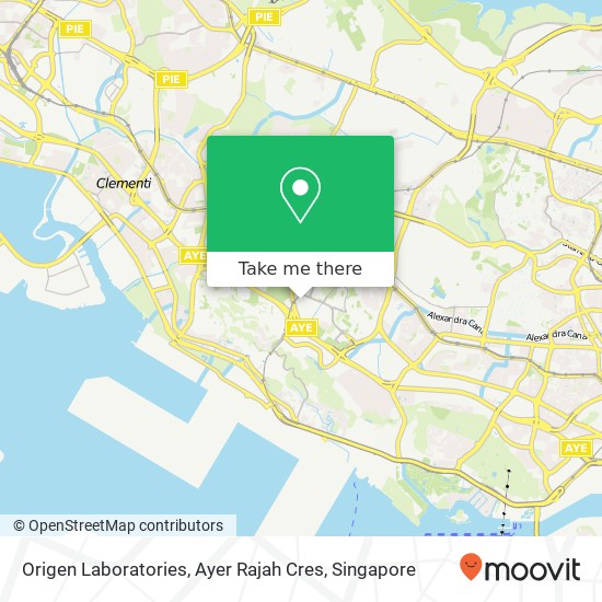 Origen Laboratories, Ayer Rajah Cres地图