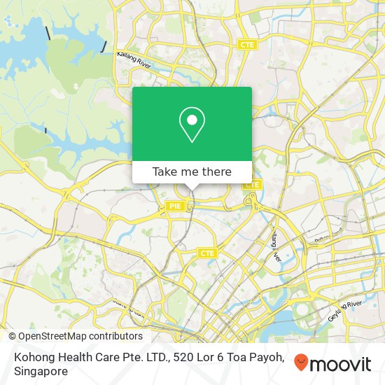 Kohong Health Care Pte. LTD., 520 Lor 6 Toa Payoh map