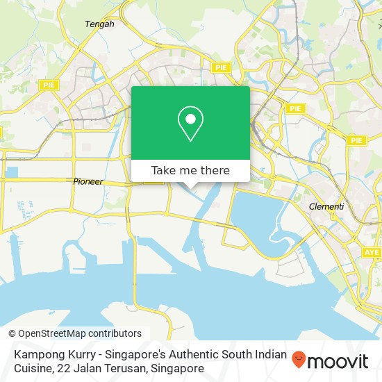 Kampong Kurry - Singapore's Authentic South Indian Cuisine, 22 Jalan Terusan map