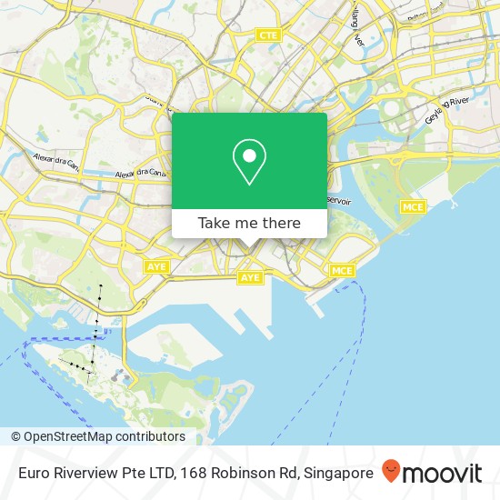 Euro Riverview Pte LTD, 168 Robinson Rd map