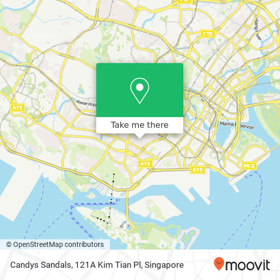 Candys Sandals, 121A Kim Tian Pl地图