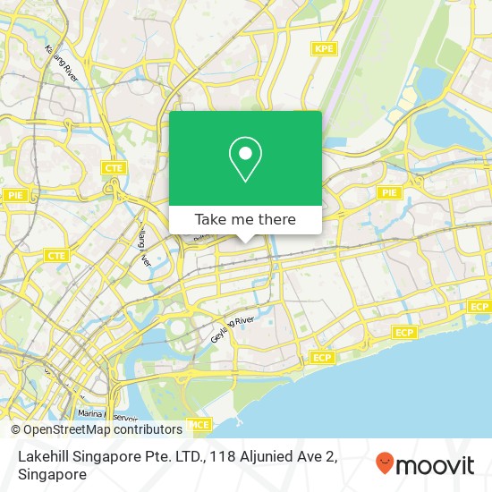 Lakehill Singapore Pte. LTD., 118 Aljunied Ave 2 map