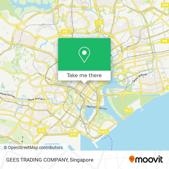 GEES TRADING COMPANY map
