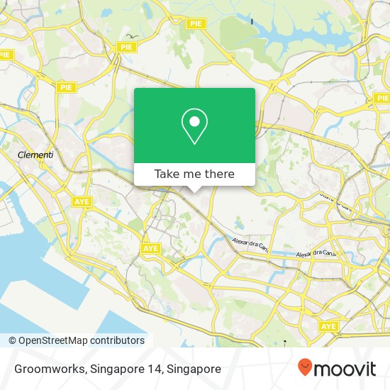 Groomworks, Singapore 14 map