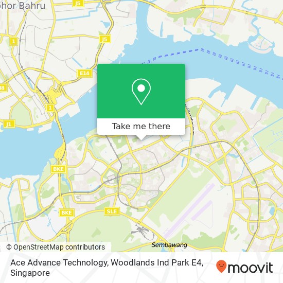 Ace Advance Technology, Woodlands Ind Park E4 map