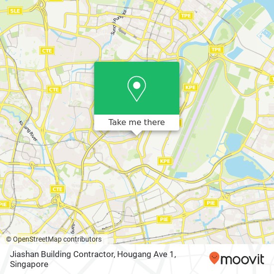 Jiashan Building Contractor, Hougang Ave 1 map