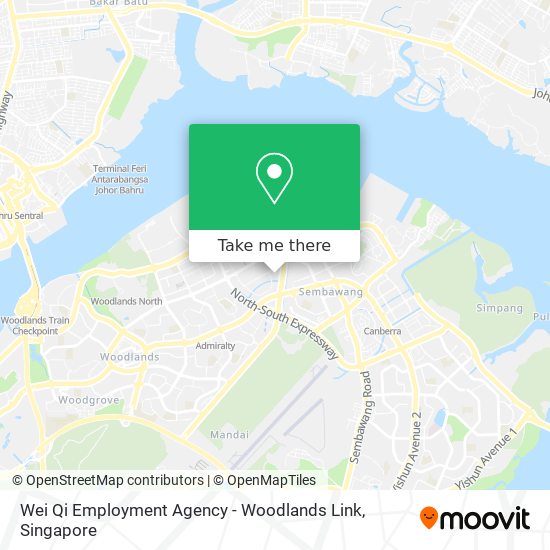 Wei Qi Employment Agency - Woodlands Link map