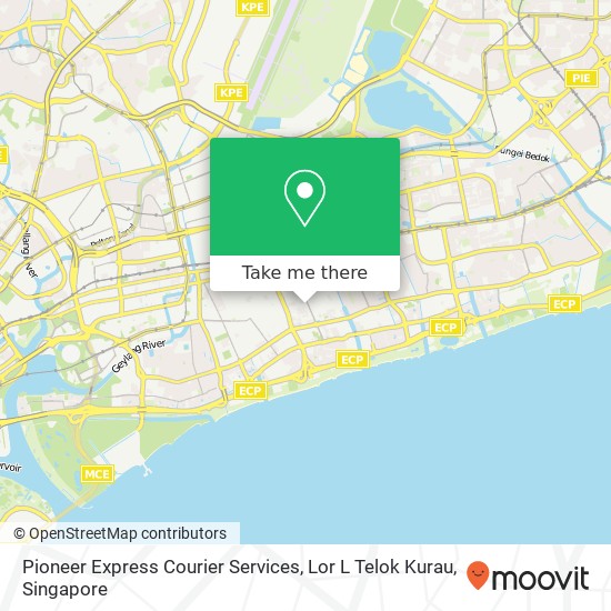 Pioneer Express Courier Services, Lor L Telok Kurau map