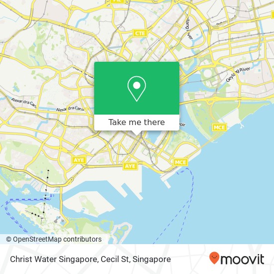 Christ Water Singapore, Cecil St地图