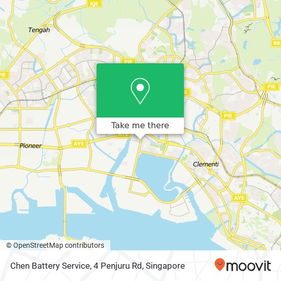 Chen Battery Service, 4 Penjuru Rd地图